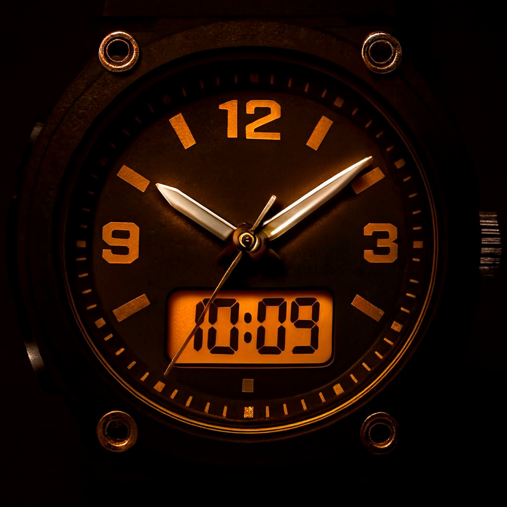 Home 27 Anadigi vitage watch