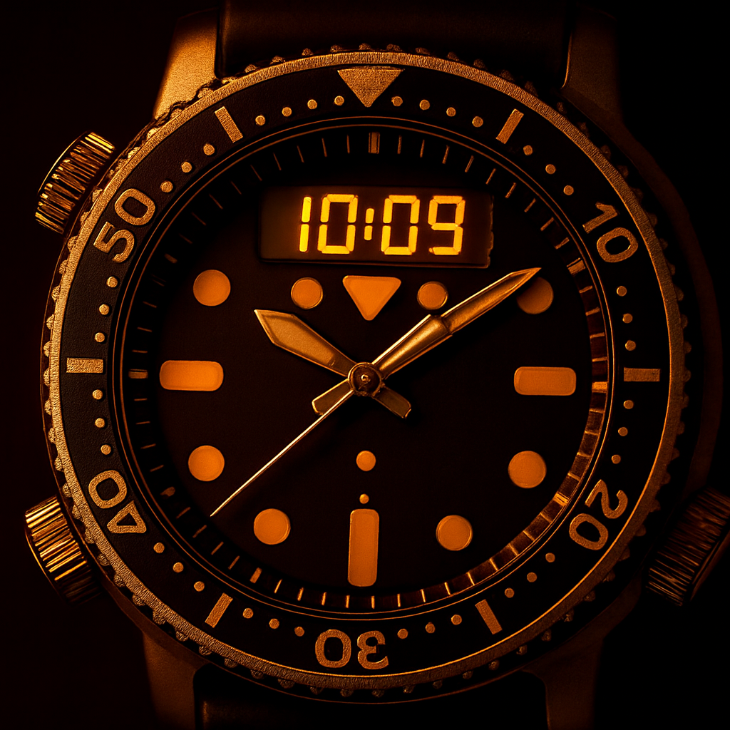 Home 7 Anadigi vintage watch