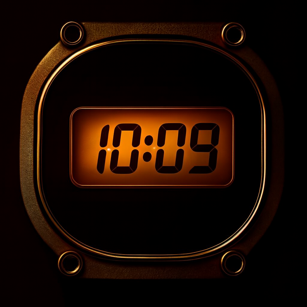 Home 6 Digital vintage watch