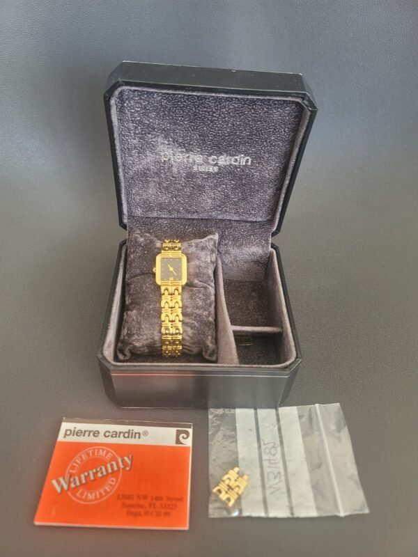 golden watch pierre cardin with box golden watch pierre cardin with box