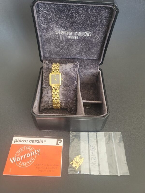 golden watch pierre cardin with box golden watch pierre cardin with box