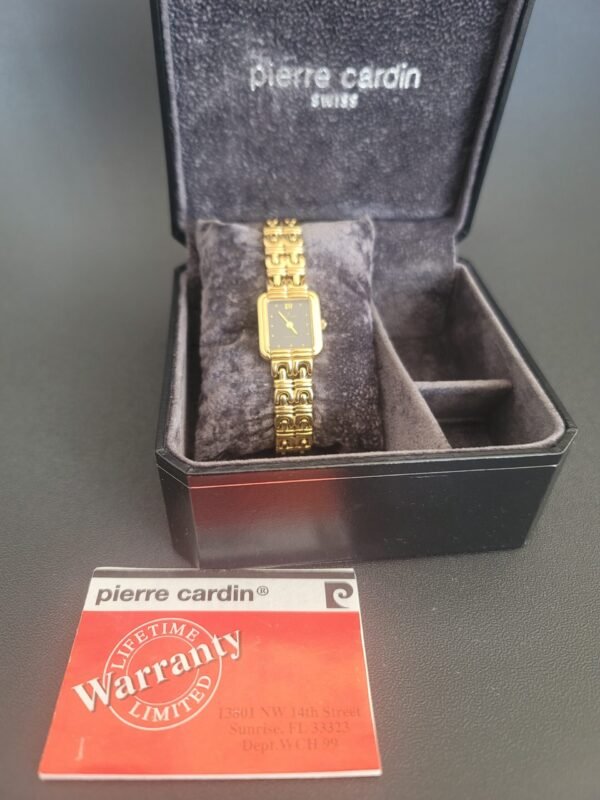 Vintage Pierre Cardin Tank Style Quartz Watch PC-LGBSB-2019T Gold Vintage Pierre Cardin Tank Style Quartz Watch PC-LGBSB-2019T Gold