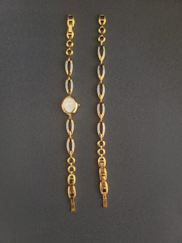 20260316_120849 Sekonda 40026 Japanese Quartz Ladies Watch & Bracelet Set Gold Tone with Box