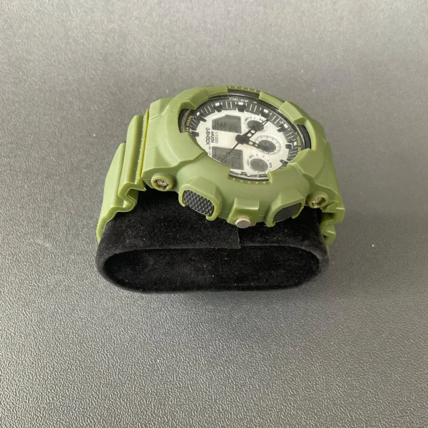 Casio G-Shock GS1004ADWR Anadigi Quartz Watch White Dial Military Mod