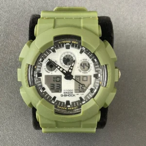 Casio G-Shock GS1004ADWR Anadigi Quartz Watch White Dial Military Mod