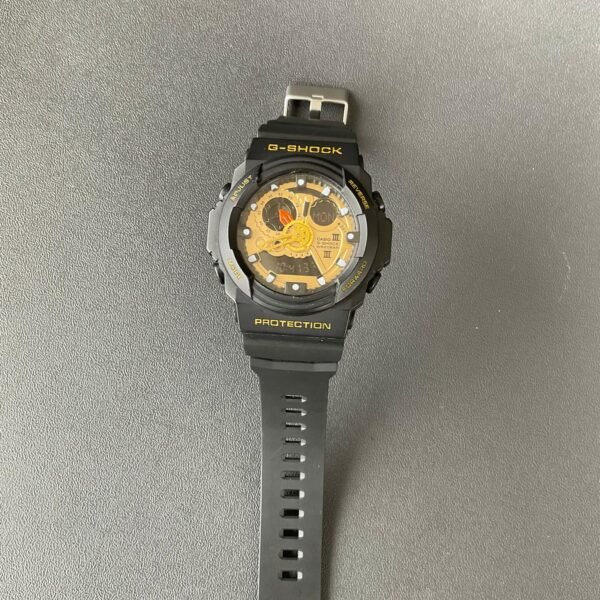 Casio G-Shock GA-160 Anadigi Black Gold Quartz Watch GMT 20Bar Module 5255 Casio G-Shock GA-160 Anadigi Black Gold Quartz Watch GMT 20Bar Module 5255